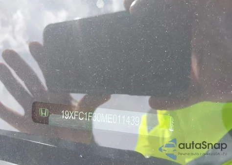 2021 Honda Civic Ex из США, поврежденный, VIN 19XFC1F30ME011439